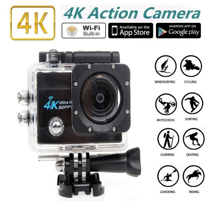 Boblov SJ9000 4K HD WiFi Sports Action Camera 2.0" LCD 16MP Diving DVR Video Camcorder+Waterproof 50M Diving Light... N5