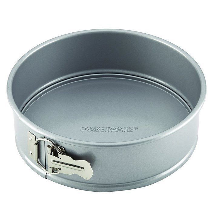 Farberware Nonstick Bakeware 9-Inch Round Springform Pan, Gray