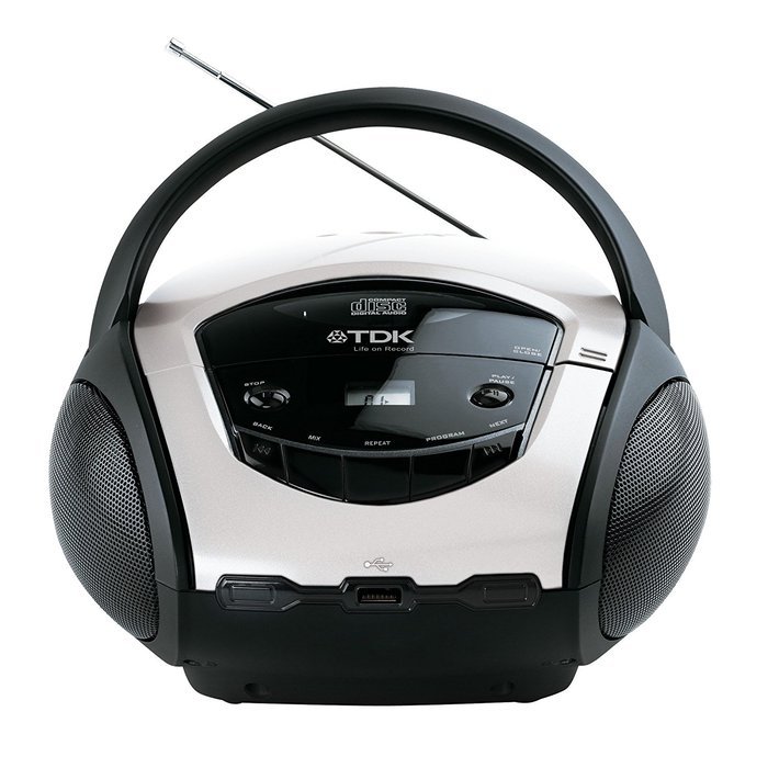 TDK TBC8717 Boombox CD Player with USB, MP3 Decoder, AM/FM Analogue Radio