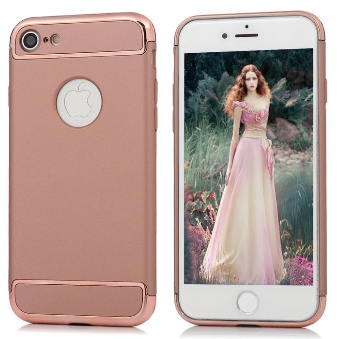 iPhone 7 Case (4.7 inch) - 3 in 1 High Impact Shockproof Anti-slip Lightweight Bumper Plating Frame Oleophobic... N12