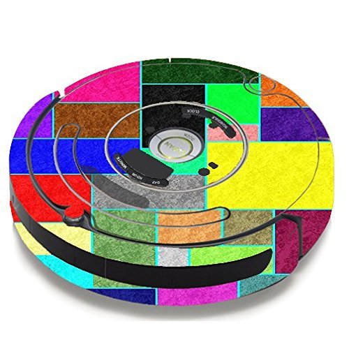 Skin Decal Vinyl Wrap For IRobot Roomba 650 655 Vacuum / Colorful Squares