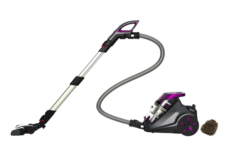Bissell 1233 C4 Cyclonic Canister Vacuum, Bagless, Corded (Complete Set) w/ Bonus: Premium Microfiber Cleaner... N4