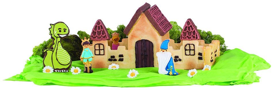 Pavoni FRT180 Platinum Silicone Special Edition-Fairytale Castle Stackable Bake Mould, Pink