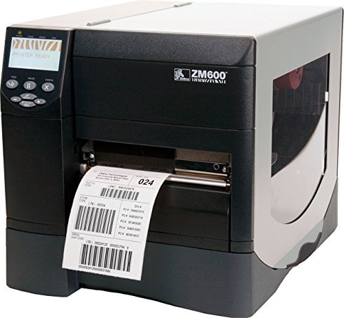Zebra ZM600-2001-0100T Direct Thermal/Thermal Transfer Desktop Label Printer, 203 DPI, 6" Print Width, 10"/sec...