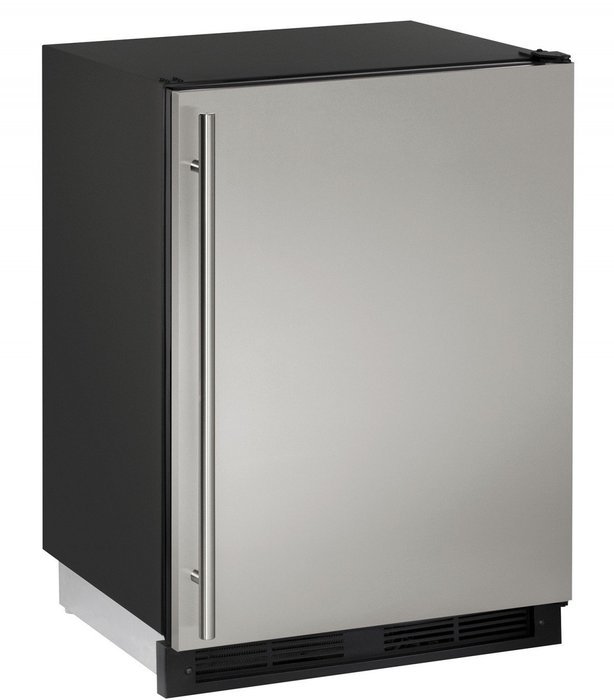 U-Line UCO1224FS00B 24" 1000 Series Built In Counter Depth Compact Refrigerator with 4.2 Cu. Ft. Capacity, in...