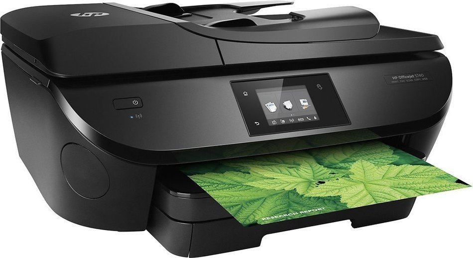 HP - OfficeJet oj 5743 Wireless All-In-One Printer - Black N3