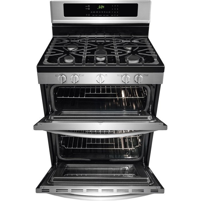 Frigidaire FGGF304DPF Gallery 30" Stainless Steel Gas Sealed Burner Double Oven Range N2