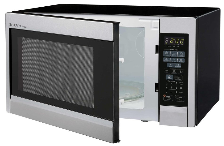 Sharp Countertop Microwave Oven ZR451ZS 1.3 cu. ft. 1000W Stainless Steel with Sensor Cooking N11