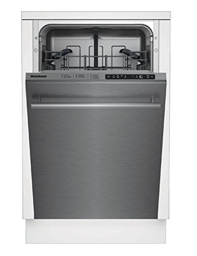 Blomberg DWS55100SS Built In Dishwasher with 8 Place Settings and 4 Wash Cycles, 18", Stainless Steel