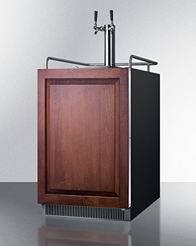 Summit SBC677BIIFTWIN 24" Built-In/Freestanding Beer Dispenser with 6.5 cu. ft. Capacity Dual Tap Factory Installed... N3