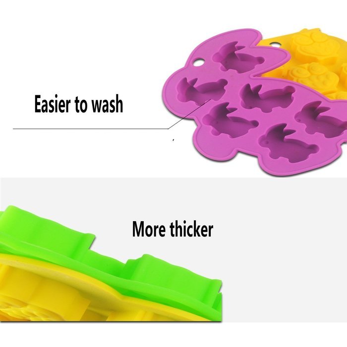 Vabneer platinum silicone Non-stick Reusable Backing Pan - Perfect for cake, Muffin, gelatin, snacks, frozen Treats... N15
