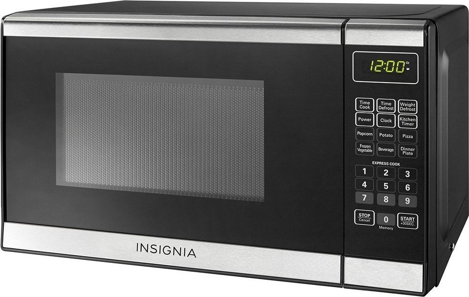 Insignia&trade; - 0.7 Cu. Ft. Compact Microwave - Stainless Steel N3