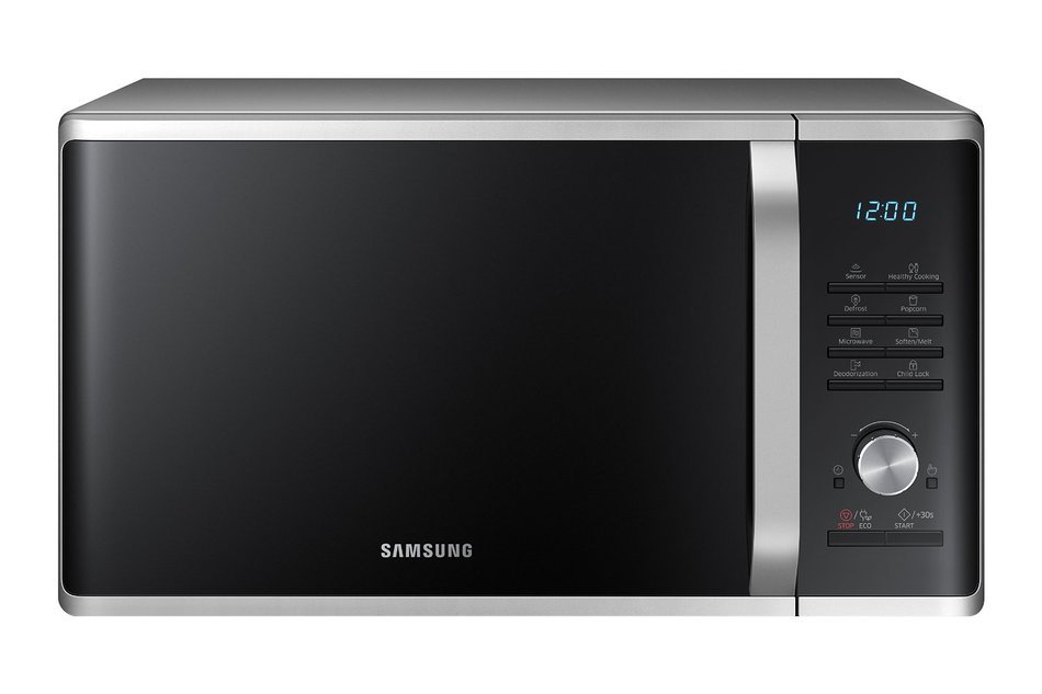 Samsung MS11K3000AS 1.1 cu. ft. Countertop Microwave with Ceramic Enamel Interior, Silver N5