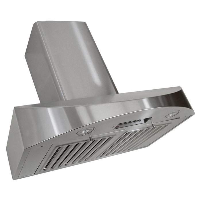 KOBE Range Hoods CHX3830SQB-WM-2 Contemporary Brillia 30" Wall Mount Range Hood, 3-Speed, 650 CFM, LED Lights,... N6