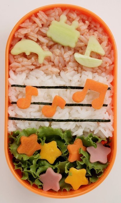 TORUNE Japanese Bento Deco Ham Cheese Cutter Set, 10 Shapes N2