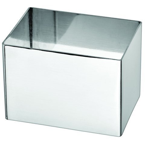 Winco SPM-211T, 2-1/2" x 1-3/4" Rectangular Culinary Pastry Mold, Stainless Steel Baking Mold Form
