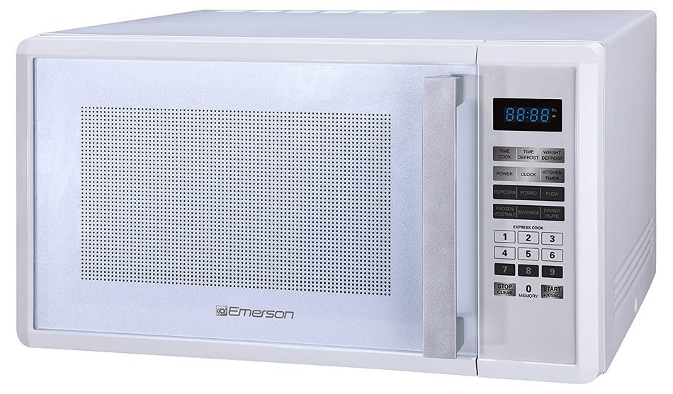 Emerson MW1188W, 1.1 CU. FT. 1000 Watt, Touch Control, White Microwave Oven N2