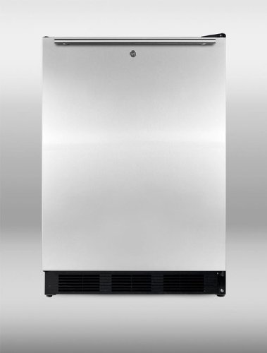 Summit FF7LBLSSHHADA: ADA compliant commercial all-refrigerator for freestanding use, with black cabinet, stainless... N3