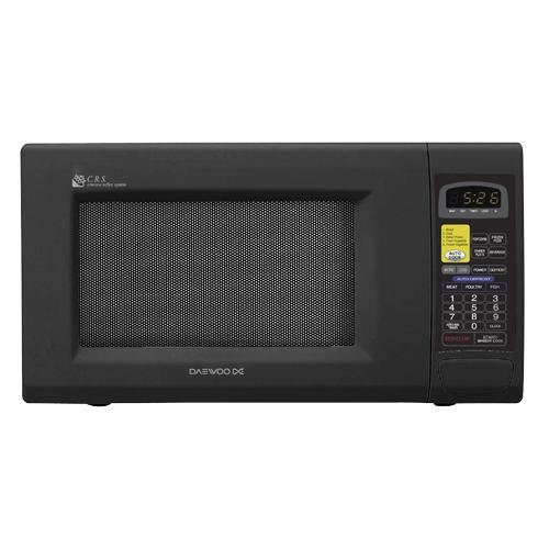 Daewoo KOR-130EB 1.3 CuFt 1000 Watt Countertop Microwave Oven - Black