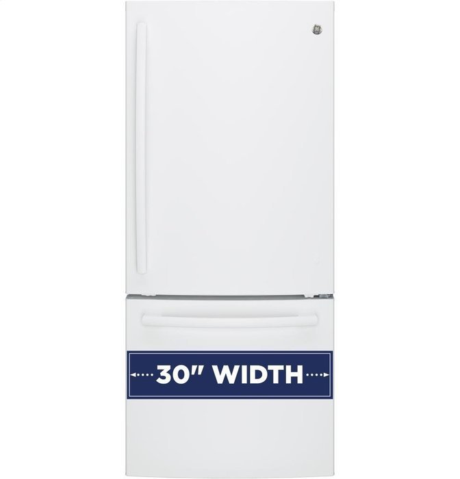 GE White Bottom Freezer Refrigerator N13