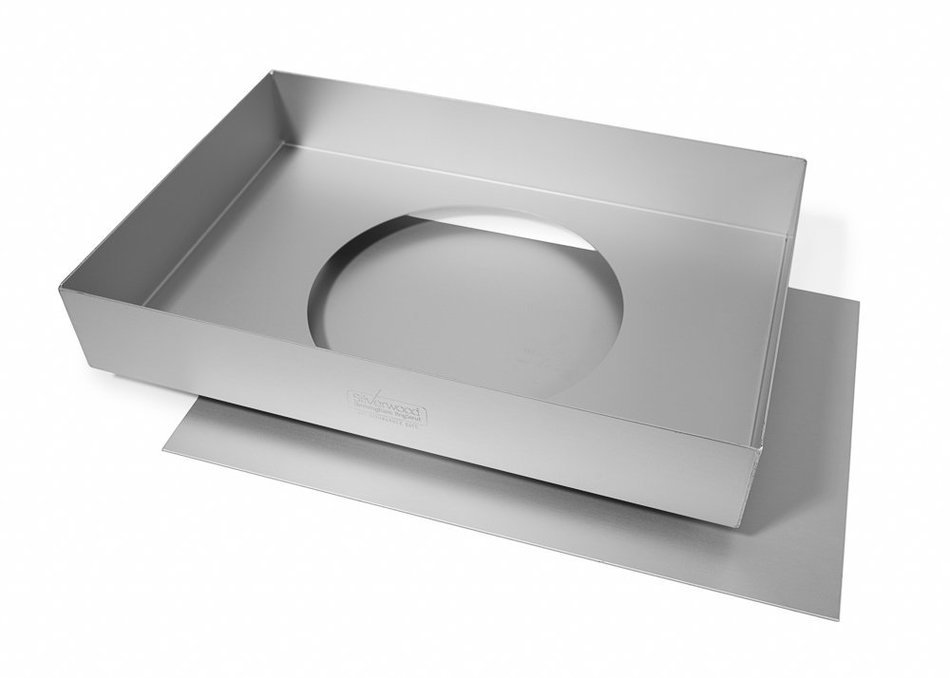 Alan Silverwood 12" x 8" x 2" Traybake Pan Tin Loose base 30022 N2