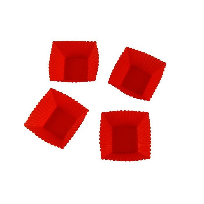 TANGCHU 24-pack Reusable Silicone Muffin Baking Cups Cupcake Liners Baking Molds Triangle Shape N35