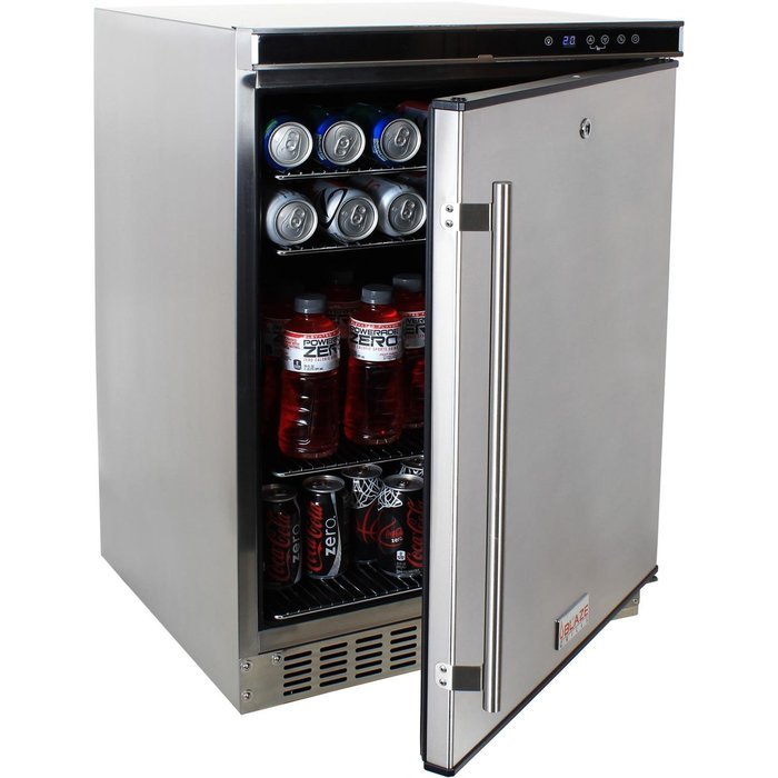 Blaze Blz-Ssrf-50D Outdoor Rated Stainless 24 In. Refrigerator 5.2 Cu N2