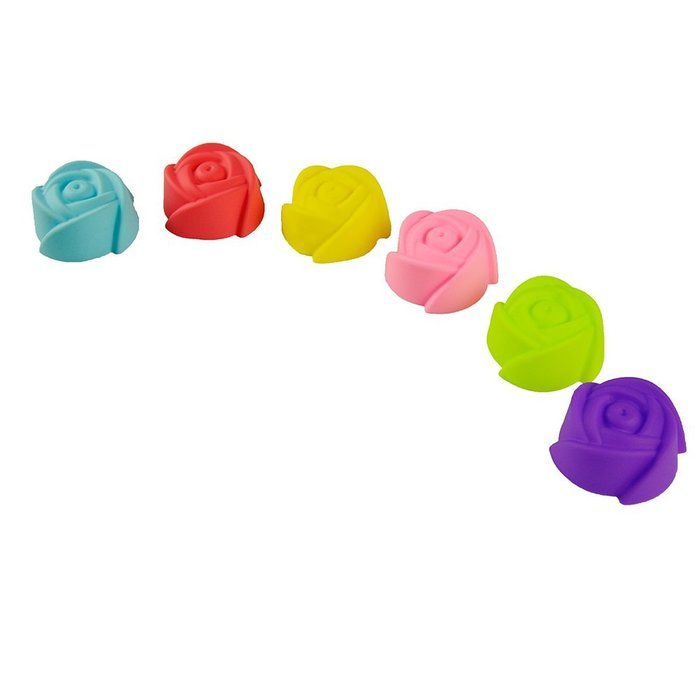 TANGCHU 24-pack Reusable Silicone Muffin Baking Cups Cupcake Liners Baking Molds Triangle Shape N39
