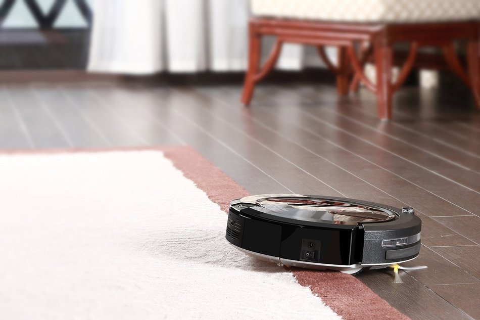 Floor Robot Loomin A325 Auto Slim Anti Fall Robot Vacuum Cleaner (Silver) N6