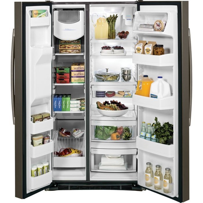 GE GSS25GMHES 36" Side-By-Side Refrigerator in Slate N2