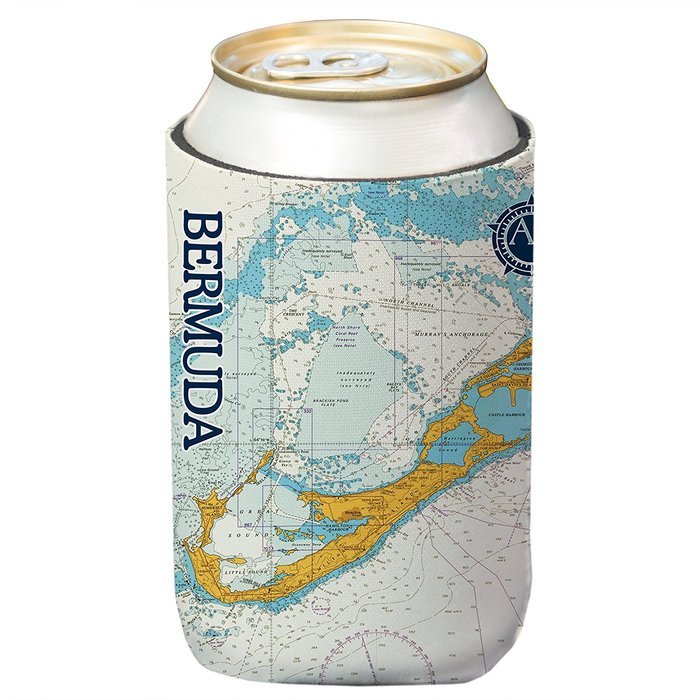 Altered Latitudes Bermuda Chart Standard Beverage Cooler (4-Pack) N2