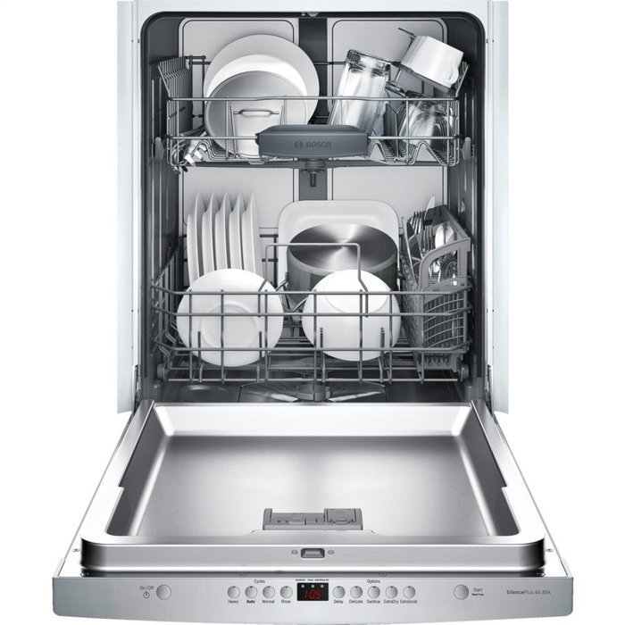 Bosch 300 Series SHS63VL5UC 24" Fully Integrated Scoop Handle Dishwasher in Stainless Steel N2