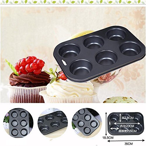 5 In 1 Baking Kit Mold for Novice To Baking Cake Pastry Biscuit Pizza At home (9" Pizza pan+8" Cake pan+6 cup... N4