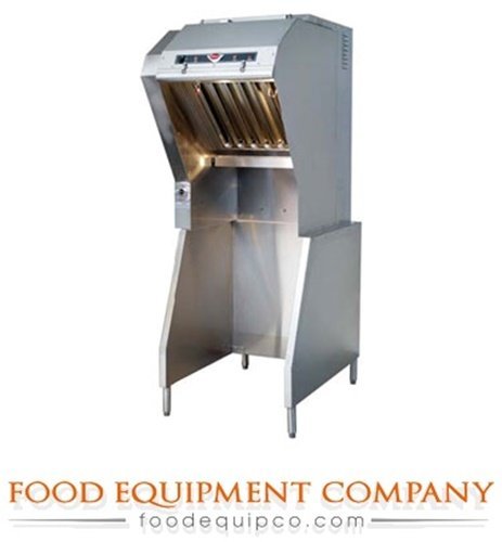 Wells WVU-26 Universal Ventless Hood 24" cooking zone 3-stage filtration