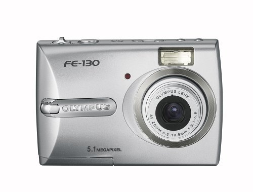 Olympus FE-130 5.1MP Digital Camera with 3x Optical Zoom N6