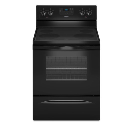Whirlpool WFE320M0AB 30" Black Electric Smoothtop Range
