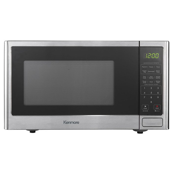 Kenmore 0.9 cu. ft. Countertop Microwave Oven - Stainless Steel N2