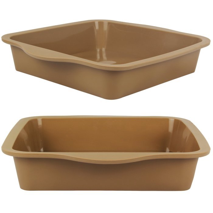 Yilove Square Cake Pan, Non-stick Silicone Baking Mold, 9 inch N4
