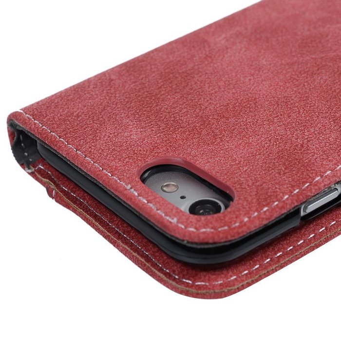 iPhone 7 Case (4.7 inch) - Slim Fit Wallet Counterfeit Cashmere Leather Extra ID/Credit Card Holders with Snap... N10