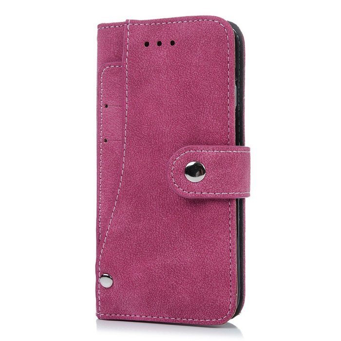 iPhone 7 Case (4.7 inch) - Slim Fit Wallet Counterfeit Cashmere Leather Extra ID/Credit Card Holders with Snap... N13