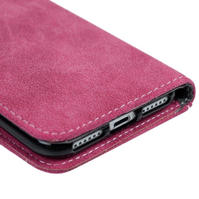 iPhone 7 Case (4.7 inch) - Slim Fit Wallet Counterfeit Cashmere Leather Extra ID/Credit Card Holders with Snap... N14