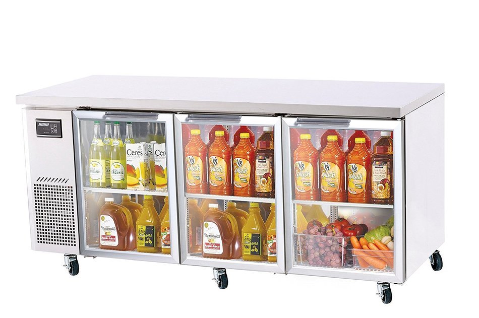 Turbo Air JUR72G' 19 cu. ft. J Series Undercounter Refrigerator with Efficient Refrigeration System Side Mount...