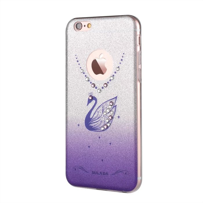 iPhone 6 Plus / 6S Plus Case Cover,TYoung(TM) Luxury 3D Diamond DIY Necklace Swan Pattern Soft TPU Silicone Full... N7