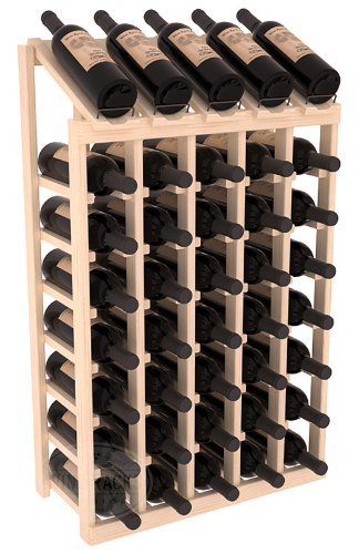 Wine Racks America Ponderosa Pine 5 Column 8 Row Display Top Kit. 13 Stains to Choose From! N9