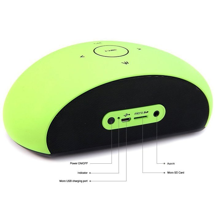 Efans Wireless SoundBox Bluetooth 3.0 + EDR Speaker Handsfree with NFC Function Green N2