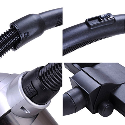 Bagless Canister Vacuum Floor Cleaner HEPA Filter on Wheels N5