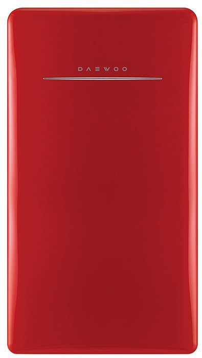 Daewoo Retro Compact Refrigerator 4.4 Cu Ft, Pure Red N4