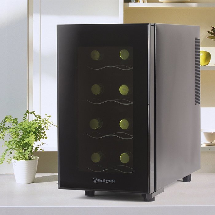 Westinghouse WWT120MB Thermal Electric 12 Bottle Wine Cellar, Black N9