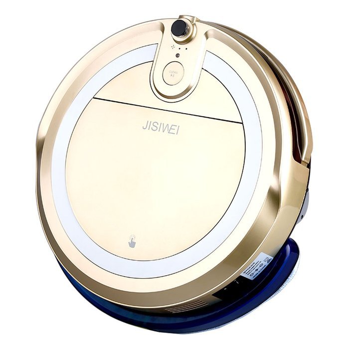 JISIWEI Vacuum Cleaning Robot i3 with Built-in HD Camera APP Remote Control for Android and iOS Smartphone (Golden) N6