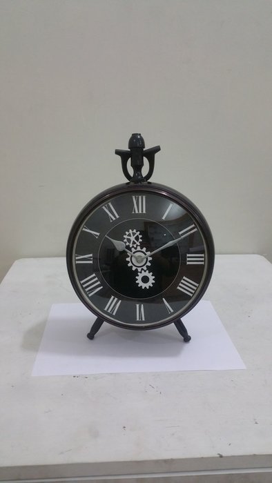 NAUTICAL MARITIME ~ BLACK FINISH DESKTOP ~ TABLE CLOCK DECOR